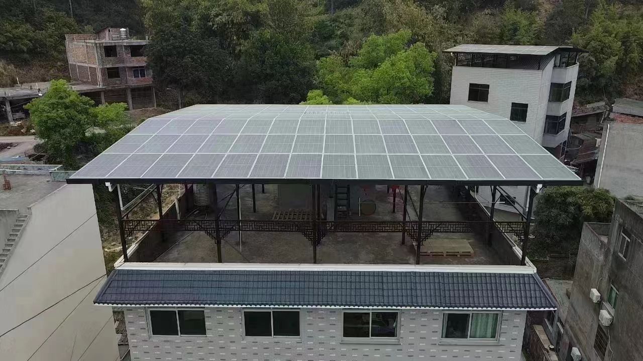 绥化15kw+10kwh自建别墅家庭光伏储能系统